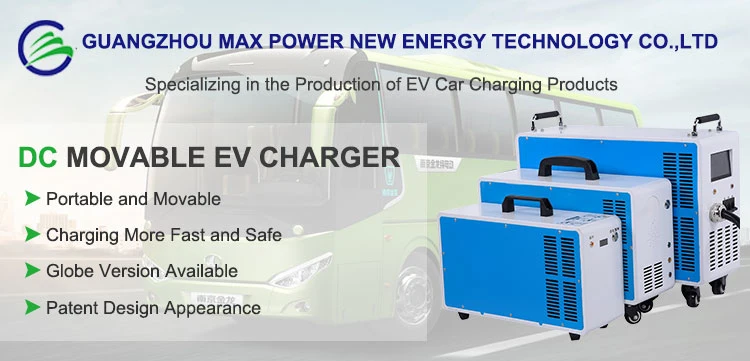 Max Power Movable Portable DC Fast EV Charger to Meet 20kw 30kw CCS2, GB/T, Chademo Charging Standard