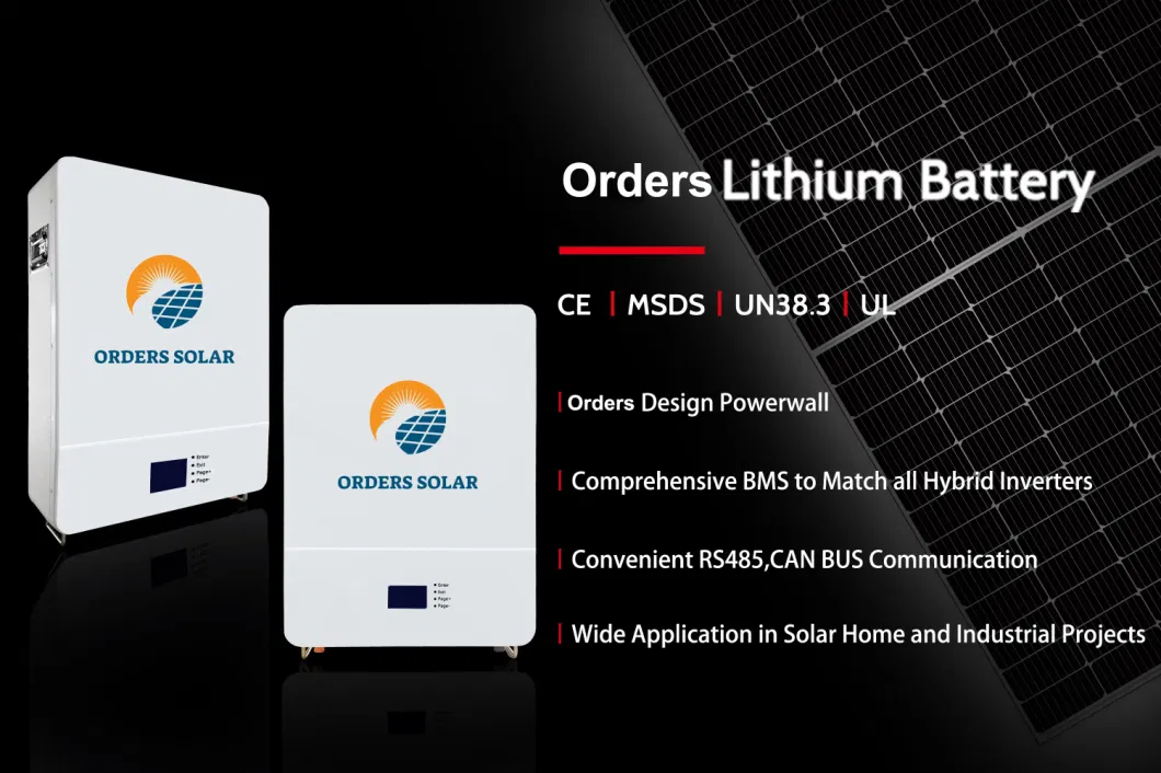 Orders Lithium Ion 10 Kwh a Grady Batteries 48 Volt 50ah 100ah 150ah 200ah with BMS Solar System