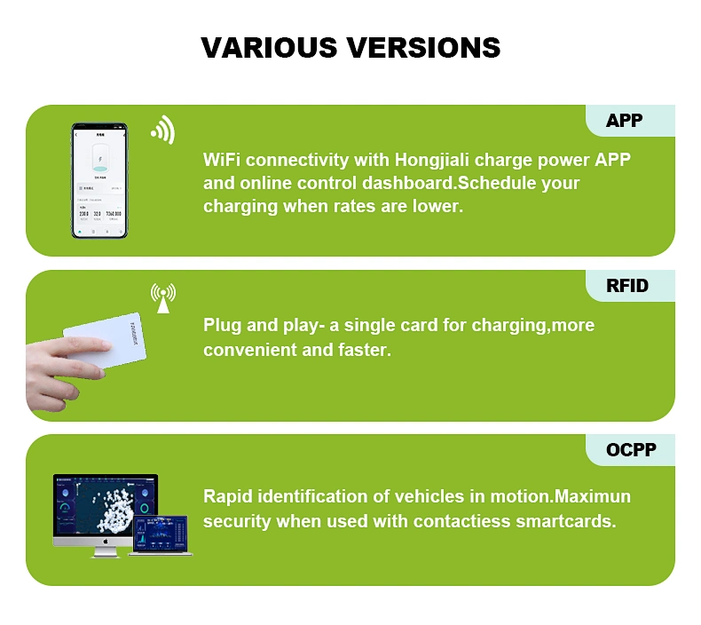 380V Portable Charging Stations Mobile Battery EV Charger for Home or Commercial Use