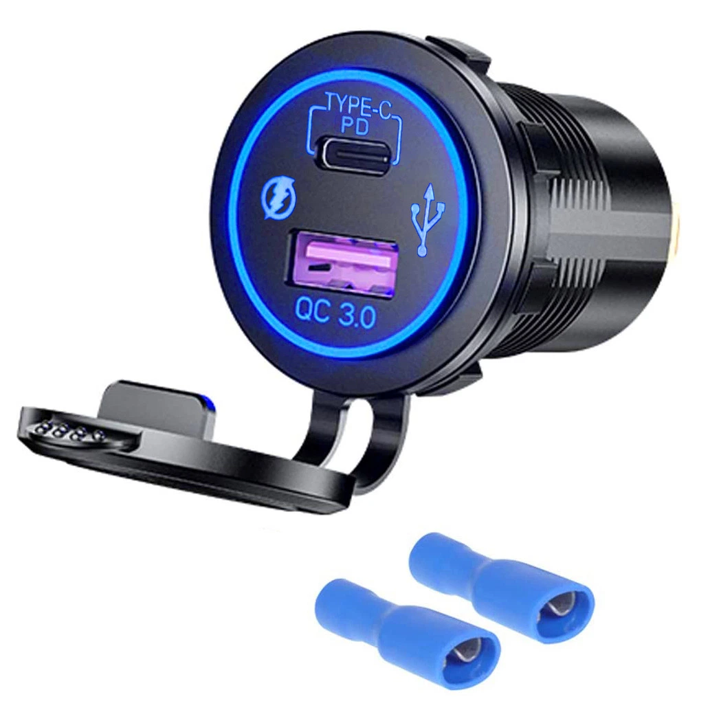 49W USB 3.0 + Pd3.0 Car USB Mobile Charger Auto Charger