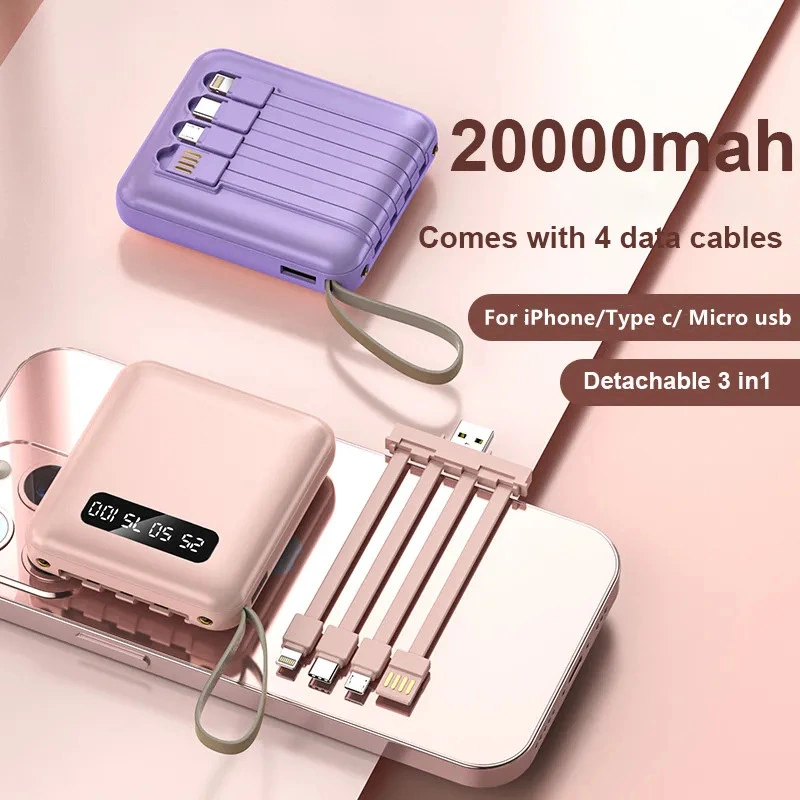 Portable Charger 20000mAh Power Banks Batterie Externe Back up Charger for Cell Phone