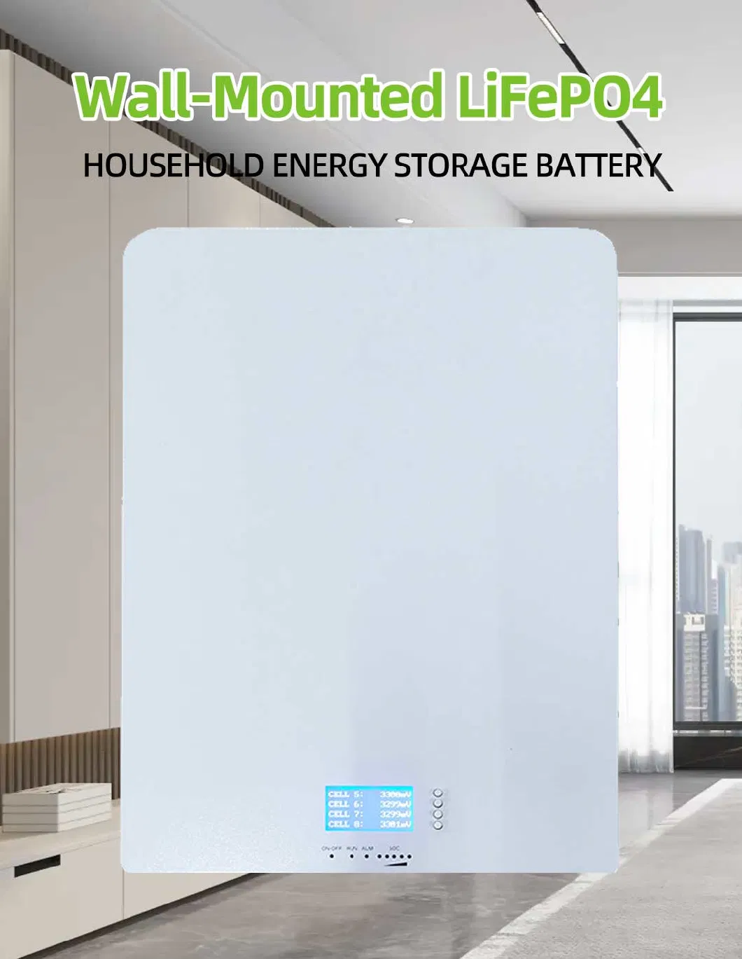 48 Volt 51.2V 100ah 5kwh LiFePO4 Lithium Ion Batteries 48V Wall-Mounted Powerwall Battery