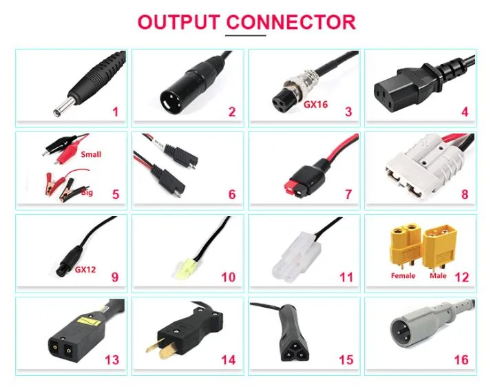 60V 10A Battery Charger Lithium Ion for LiFePO4 Battery Packs