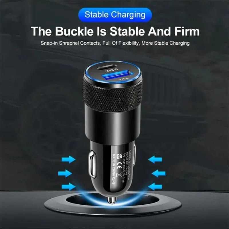 Quick 70W Car Charger Fast Charging Portable Battery Charger for Car Mobile Phone for iPhone 11 12 13 14 15 Xr