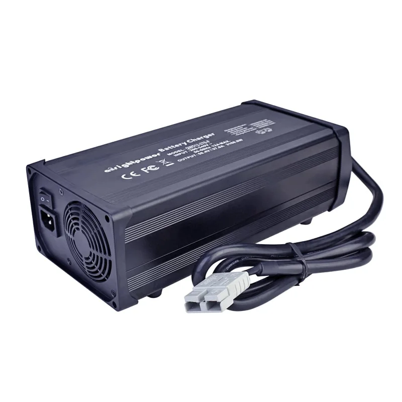 AC 220V Factory Direct Sale DC 43.2V 43.8V 50A 2200W Charger for 12s 36V 38.4V LiFePO4 Battery Pack with Canbus Communication Protocol