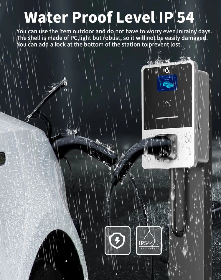 CE RoHS Approved 230V 400V Car Battery Charger Electric Vehicle Charging Station with High Quality Untethered