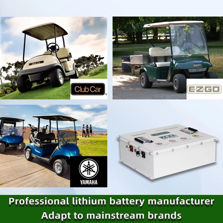 Golf Cart Lithium Battery Electric Club Car LiFePO4 Battery 48V 60ah 100ah 105ah Lithium Ion Battery with Charger