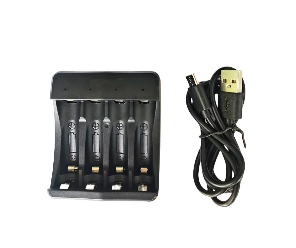 4slot Battery Charger Lithium and NiMH Battery Charger for AA AAA 18650 Batteries