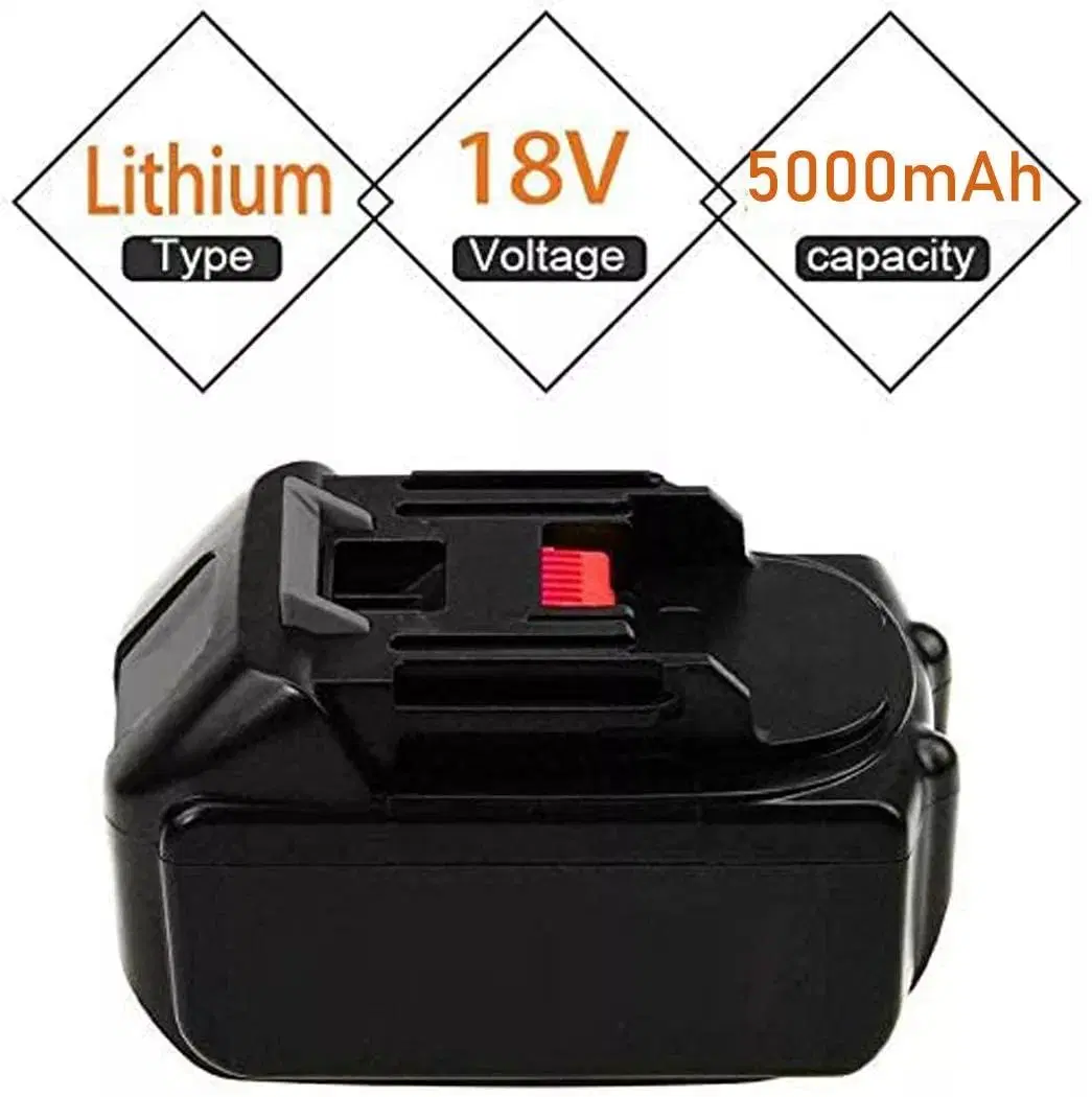 5000mAh Bl1830 18V Battery with LED Indicator Replace for Makita Lithium Ion Battery Bl1830b Bl1850b Bl1860b