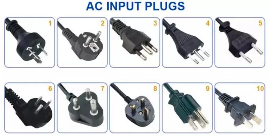 7.2V-14.4V 1A Wall Mount NiMH Battery Chargers with Us Two Plugs and LED Indication Light