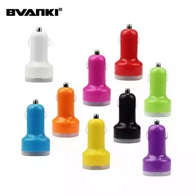 Universal Micro Auto 2 Port USB Car Charger for iPhone iPad 2.1A Mini Car Charger Adapter Cargador Coche Carregador De cellular