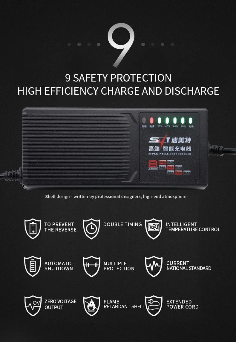 Lead Acid Battery Charger 60V20ah Intelligent Battery Charger