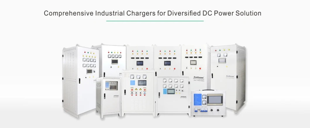 Lead Acid/NiCd/ Lithium Everexceed Phase Controlled Rectifier Battery Charger with RoHS