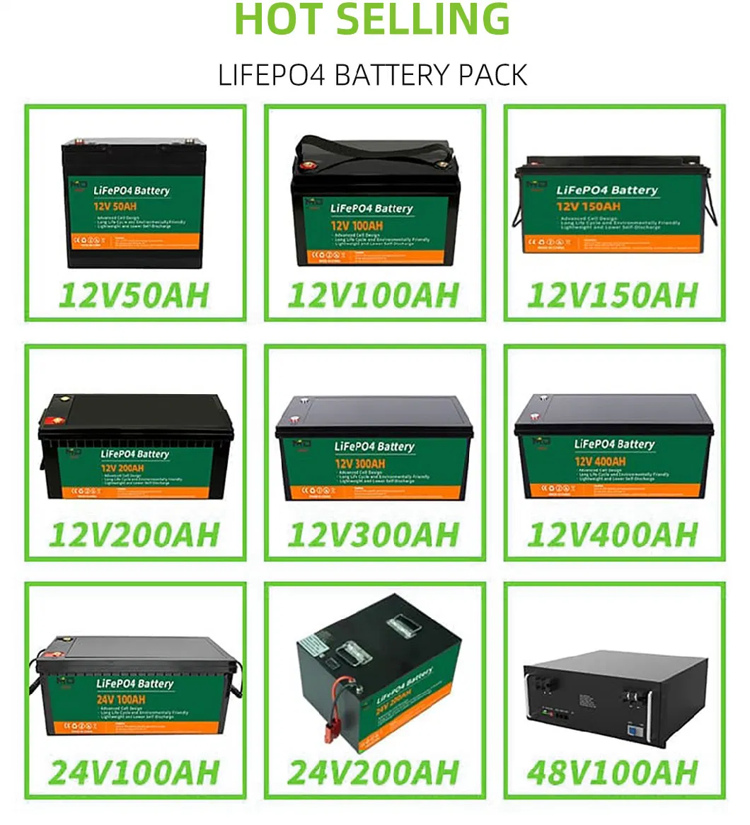 Lithium Iron 6000 Cycles Lithium Ion 12V 18ah Battery Charger for Water Motor Energy Supply