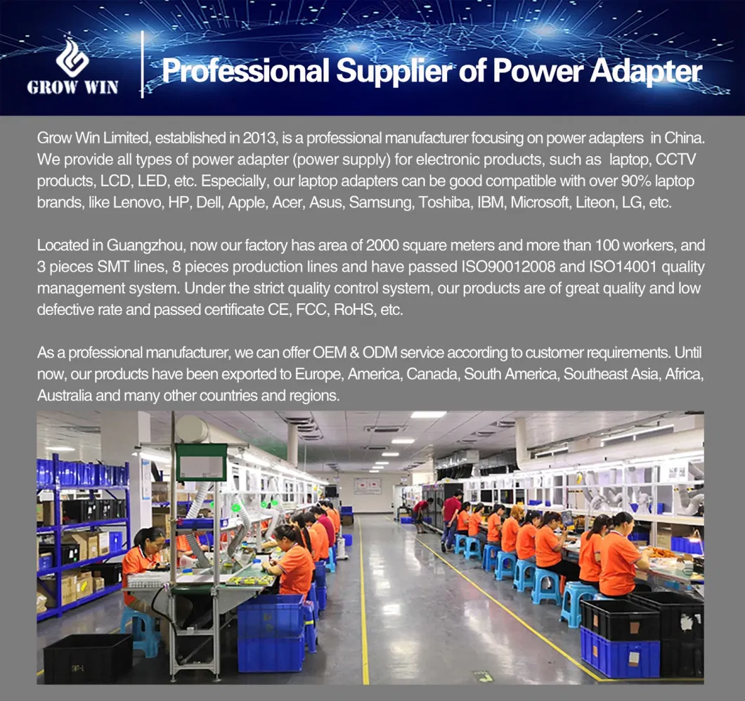 Laptop Charger Factory for Lenovo HP DELL Asus Acer Toshiba Apple MacBook Samsung Sony Type USB C Battery Power Charger Laptop Adapter Manufacturer