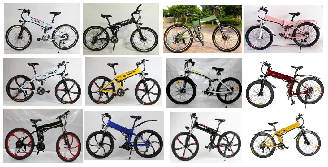 36V/48V 750W/1000W Hidden Battery Hummer Folding Full Suspention Magnesium Wheel Mountain Electric E-Bicycle