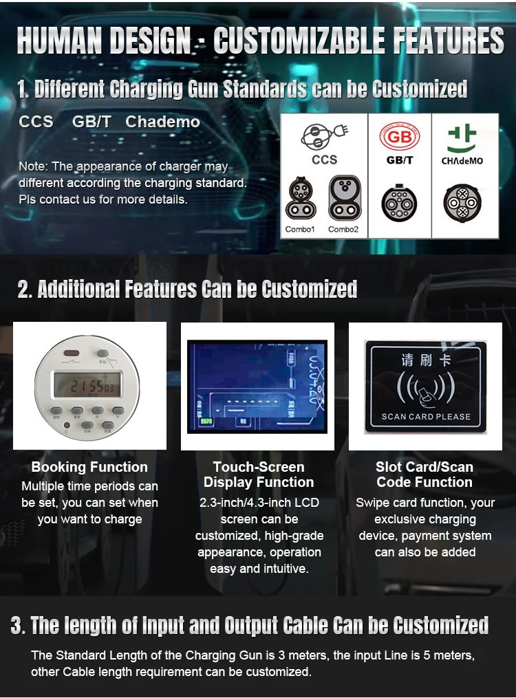 Universal Car DC Fast 30kw EV Charging Battery Charger with Gbt