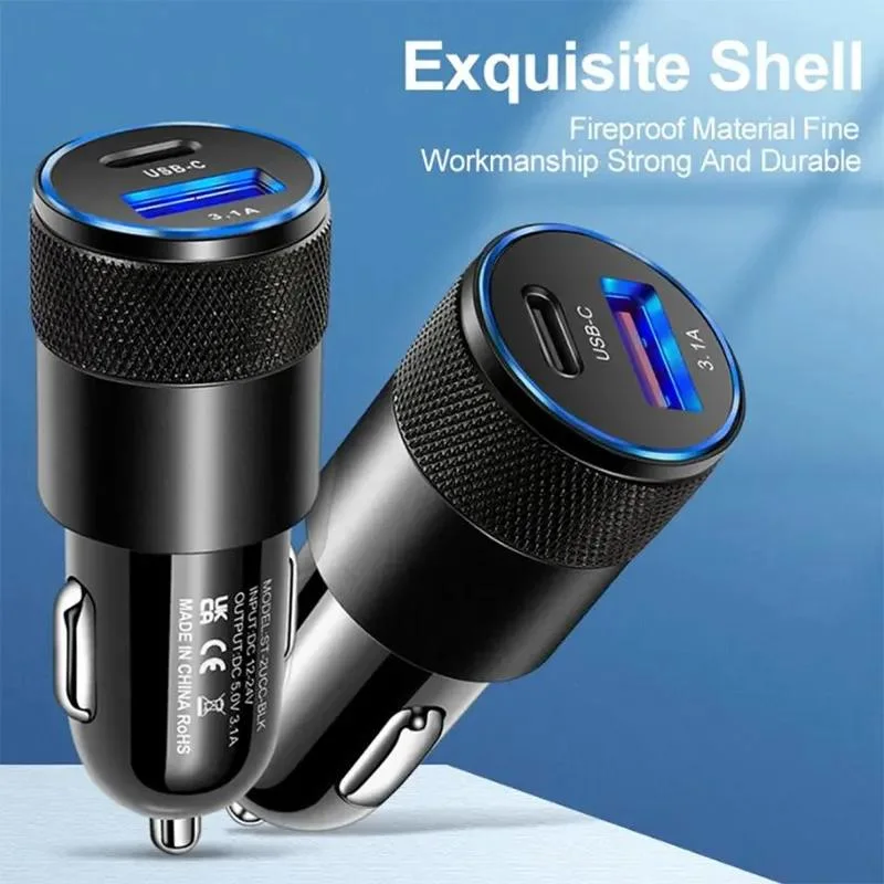 Quick 70W Car Charger Fast Charging Portable Battery Charger for Car Mobile Phone for iPhone 11 12 13 14 15 Xr