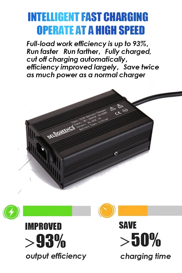 High Quality 3AMPS to 20AMPS Electric Scooter 12V Lithium Battery Universal Charger for Lithium Battery