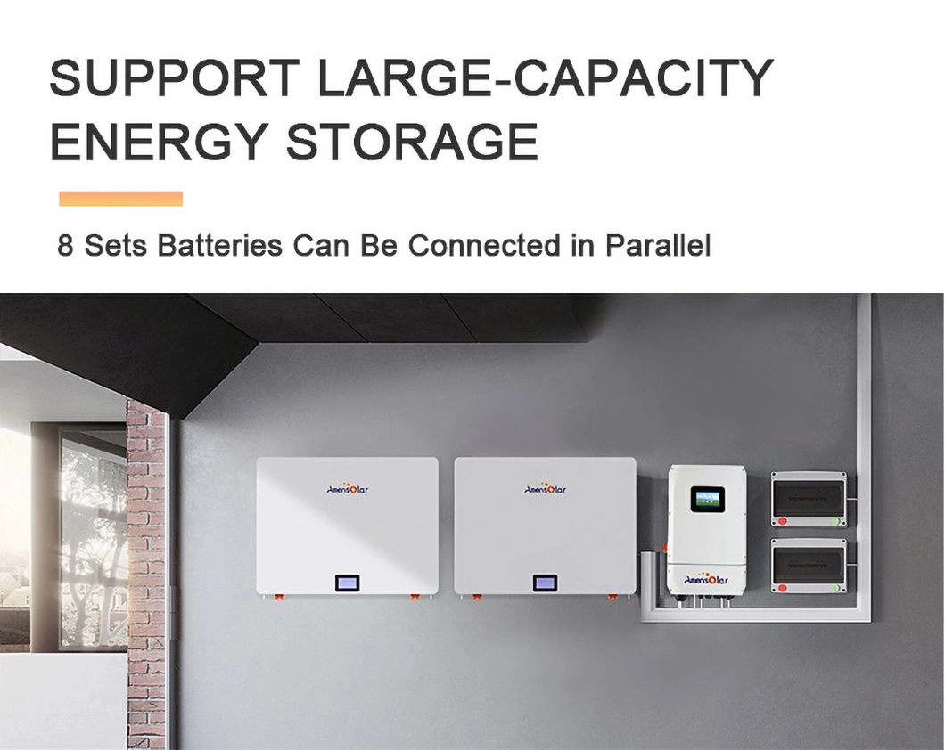 48 Volt Solar 6000+ Cycles Lithium Battery Pack 100ah 200ah 48V LiFePO4 Deep Cycle 100kwh LFP Battery