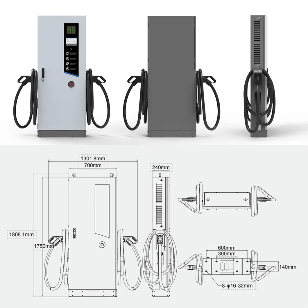 60kw Fast DC EV Charger Station Public and Household Use EV Charger
