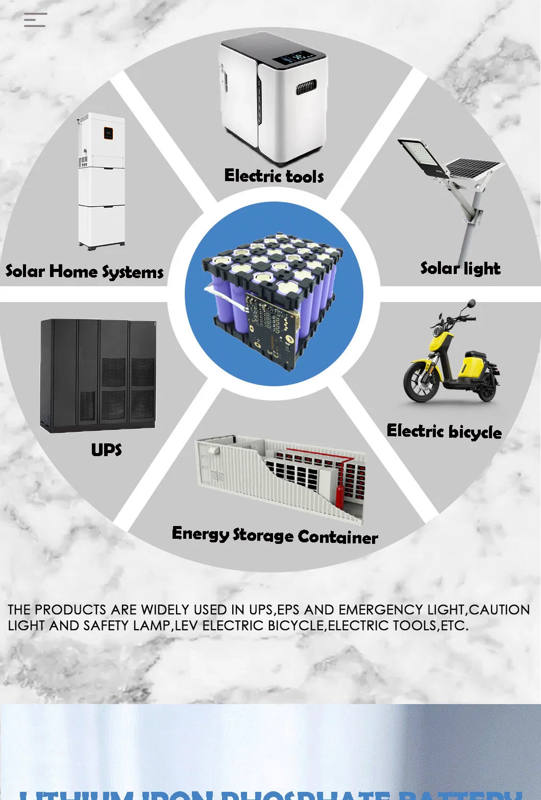 Polinovel Long Service Life Deep Cycle 24V 100ah Leisure Marine Boat Lithium Ion LiFePO4 Solar Battery