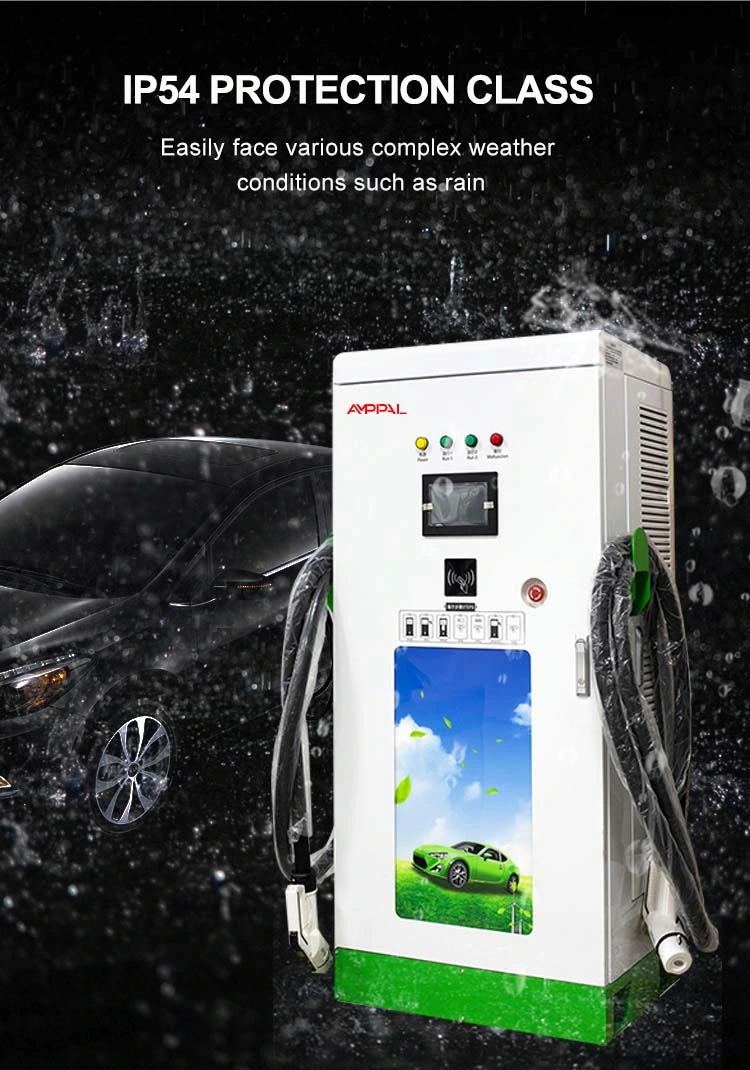 Amppal EV Charger with Dual Guns CCS 60kw-240kw Upright Charging Gun DC Fast Charger EV Charger