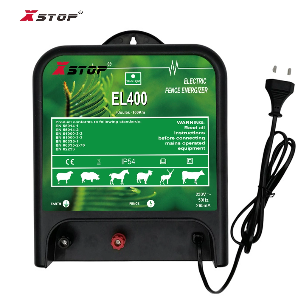 DC Electric Fence Charger for Sheep, Horse, Cattle, Cows, Alpaca, Goat