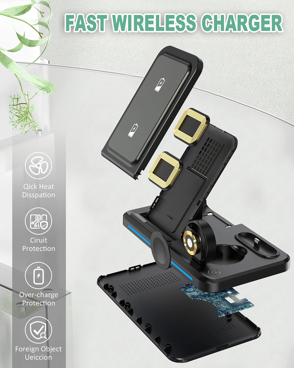 Multifunctional Quick Charging Stand Docking Station Charger