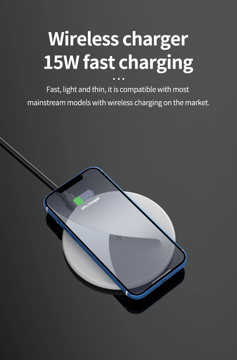 Qi Certified Wireless Charger 10W 15W Portable Qi Wireless Charger Cell Phone Charging Pad Battery Charger