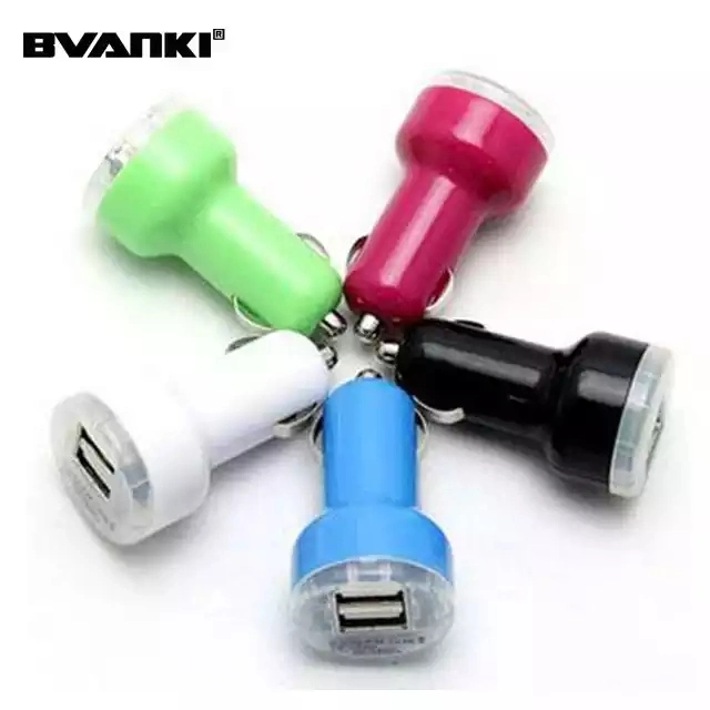 Universal Micro Auto 2 Port USB Car Charger for iPhone iPad 2.1A Mini Car Charger Adapter Cargador Coche Carregador De cellular