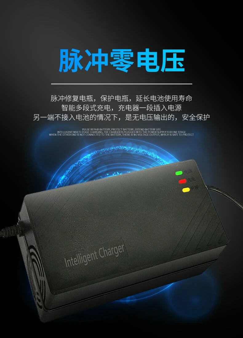 Factory Price 60V 12ah 2A Plastic LiFePO4 Battery Charger for Electric Scooter Bike E Bike Motor