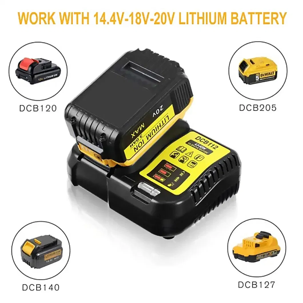 Energup Charge Li-ion14.4V 18V Lithium Battery Charger Replaceable for Makita DC18rd Power Tool Battery Charger