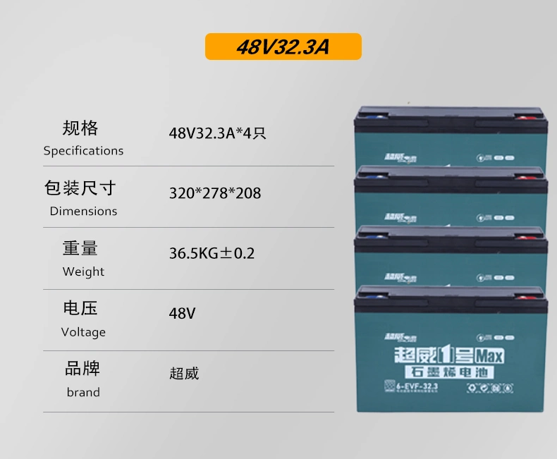 Long Life 12V 32ah 24V 32ah Lead Acid Battery for Electric Cars