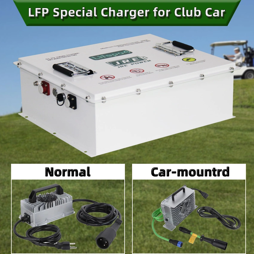 Golf Cart Lithium Battery Electric Club Car LiFePO4 Battery 48V 60ah 100ah 105ah Lithium Ion Battery with Charger