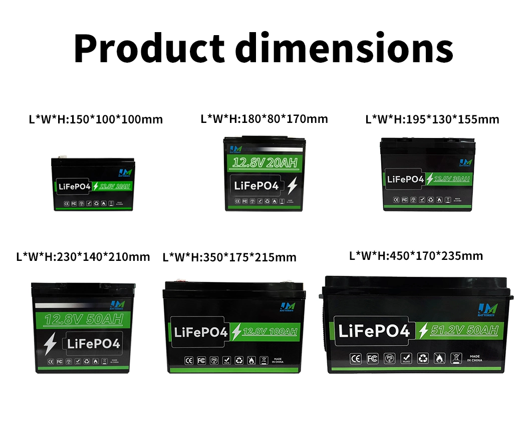 Fatory Price Rechargeable Lithium Batteries 6000 Cycle 12.8V Ion Battery Pack Solar LiFePO4 Power 24V Battery