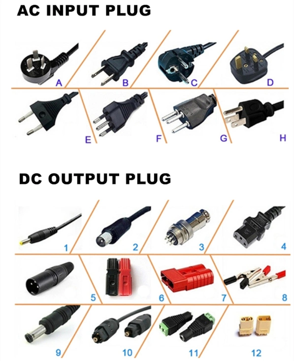 2000W 24V 60A/36V 40A/48V 35A/60V 26A/72V 20A Electric Car/Forklift/Stacker Traction Battery High Power Industrial Fast Charger