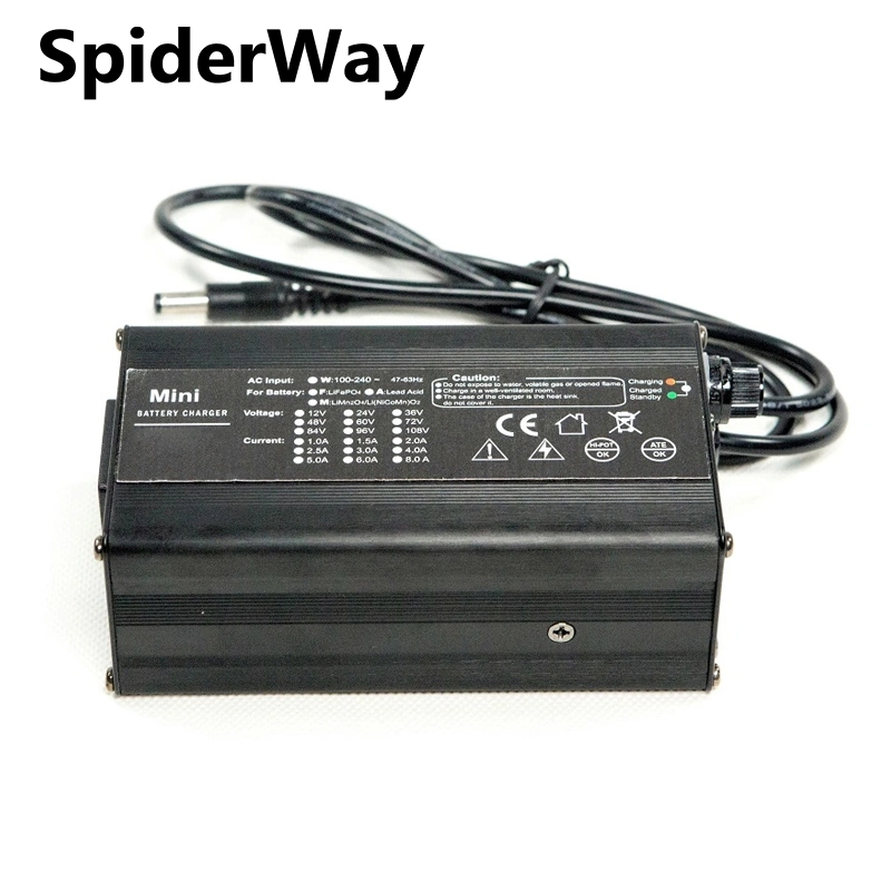 Deep Cycle Gel 60V 20A Lithium Battery Charger Spi-1500-6020wp for Curtis Scooter