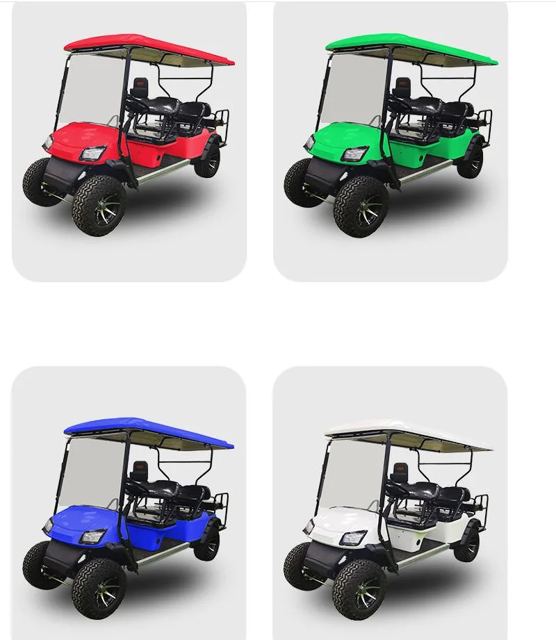 6 with Battery Seater Club Electric Carts for and 48V Lithium Charger Solar Panel Street Legal off Road Parts Car up Golf Cart