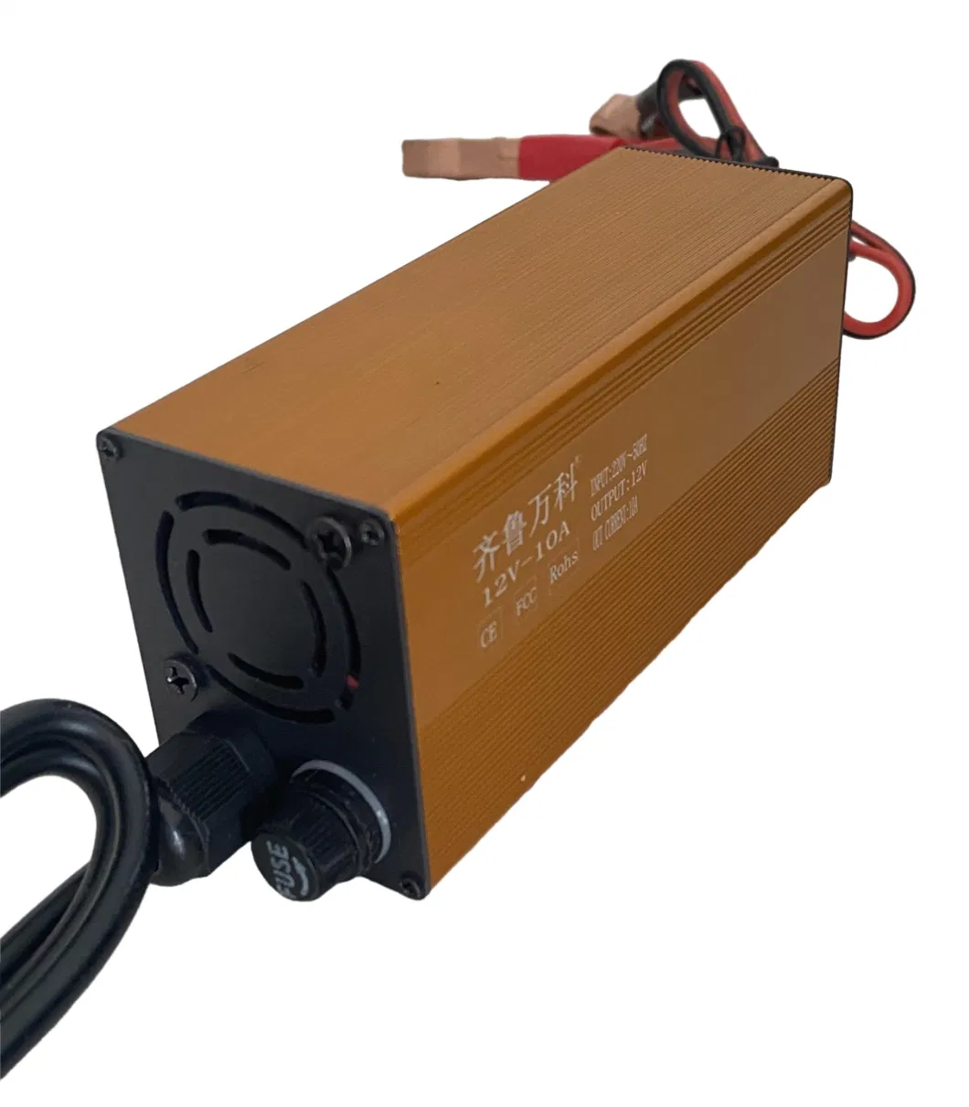 Intelligent Lithium Ion Battery Charger Automotive Bicycle Tricycle /Car Chargers 12.6V-10A