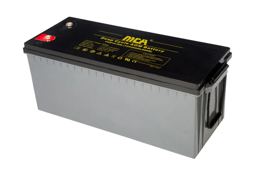 Solar Gel Storage Lead Acid Battery 12V 200ah