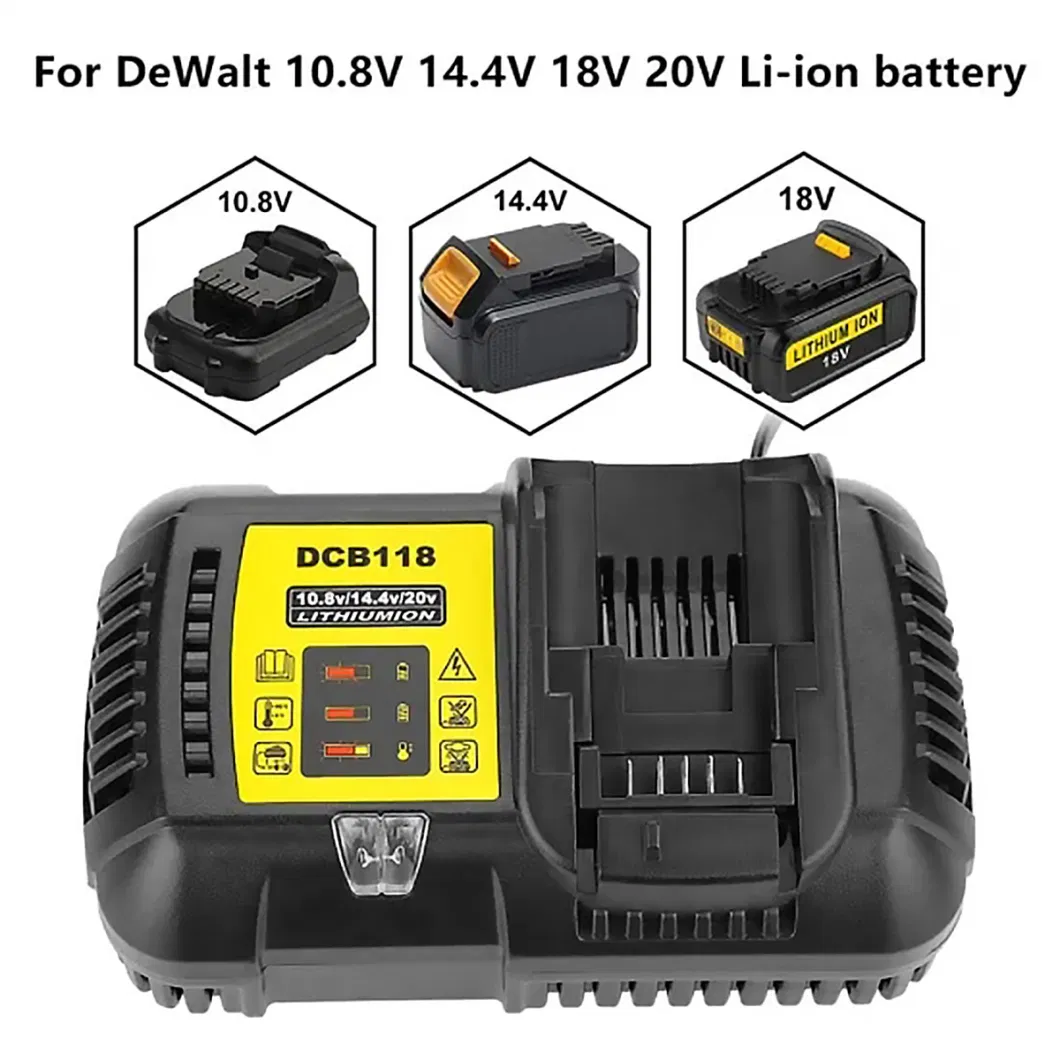 Energup Charge Li-ion14.4V 18V Lithium Battery Charger Replaceable for Makita DC18rd Power Tool Battery Charger