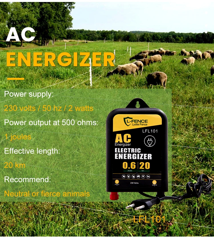 Farm Electric Fence Charger AC Power Energizer