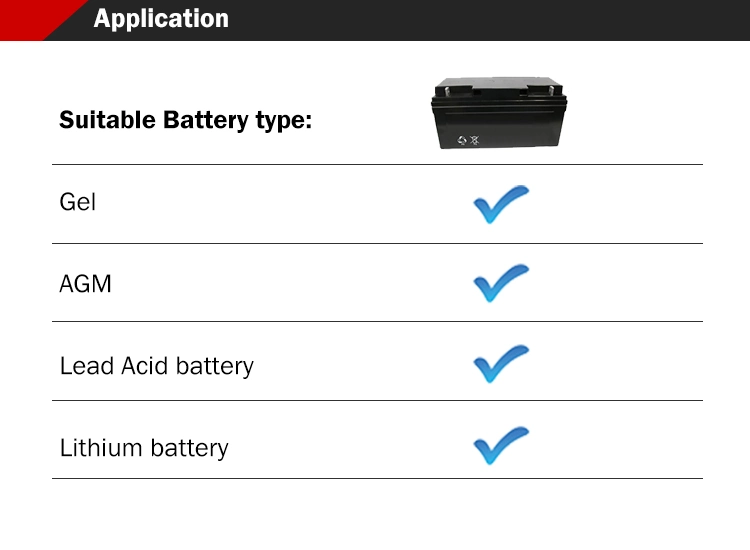 12V/24V 60A 7 stage Automatic Car RV battery Charger for AGM GEL WET Rechargeable Battery Charger