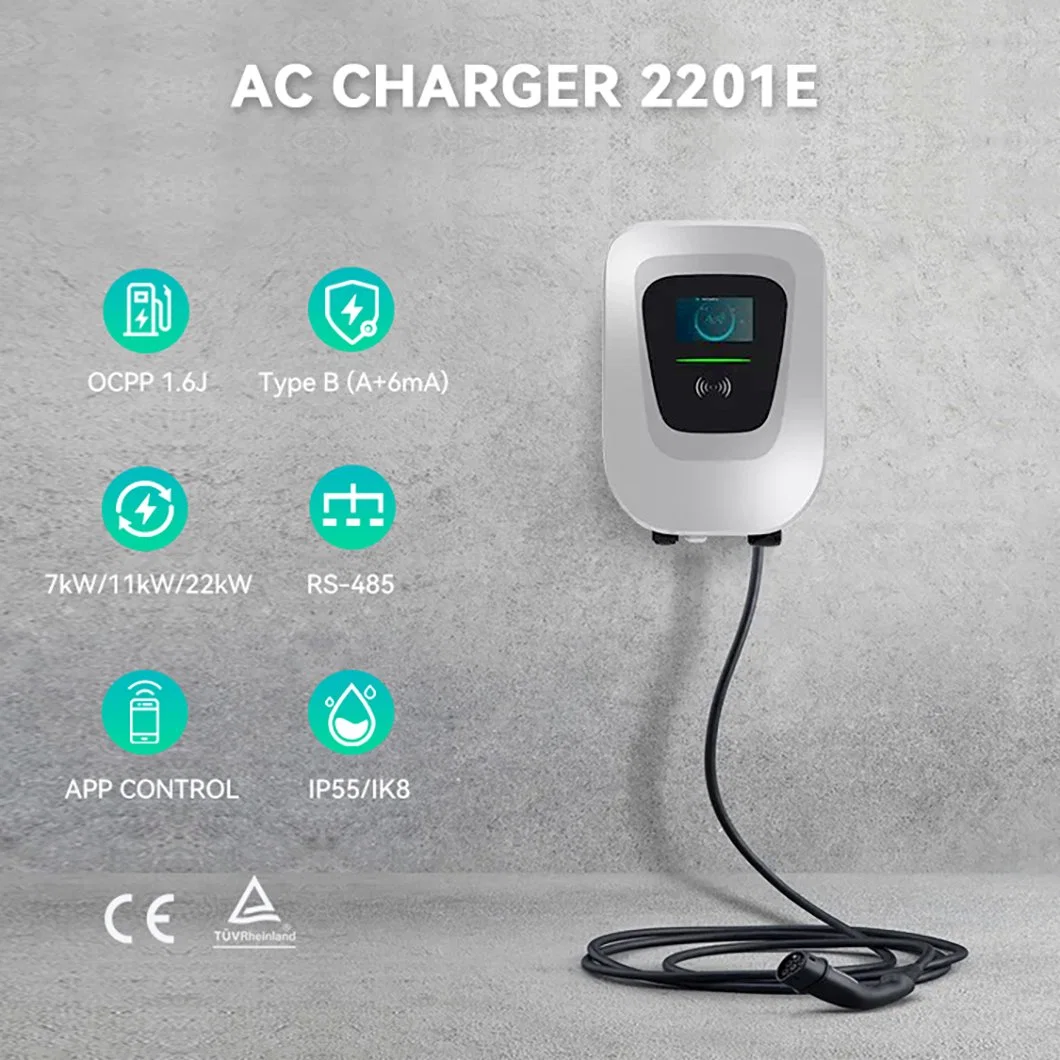 Soonplus 7kw 11kw 22kw EV Commercial Battery Charger with Car Charger CE RoHS