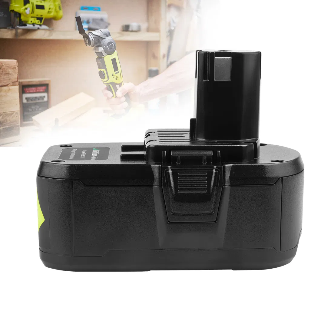 Hot Selling 18V 6000mAh Rb18L50 Rechargeable Lithium Battery for Ryobi Replacement Li-ion Battery Cordless Power Drill Tools