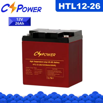  Cspower 12V26Ah almacenamiento VRLA Cargador de baterías de gel de ciclo profundo Alarm-Security-Backup-Emergency