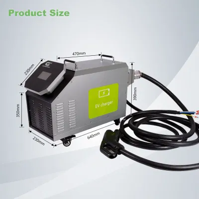 Nuevo vehículo eléctrico de energía 7kw 15kW 20kW 30kW 40kW CCS2 Estación de carga móvil móvil móvil de DC rápido EV Estación de carga EVSE