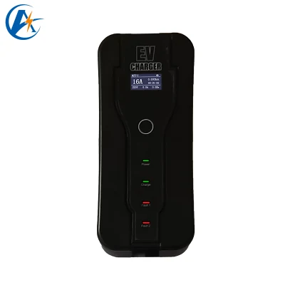 Cargador portátil AC 220V 240V 380V 400V EV lento 16A Tipo 2 Estación de carga de baterías de coche RFID de carga eléctrica
