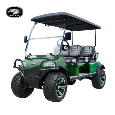 Carro de golf eléctrico HDK 4 plazas con Hummer de asiento trasero Carrito de Golf